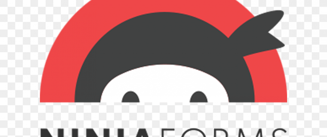 the ninja form logo with a red circle behind it