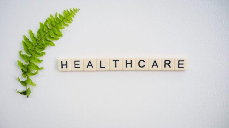 scrabble tiles spelling out the word healthcare